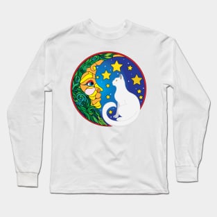 The Moon and The Cat Long Sleeve T-Shirt